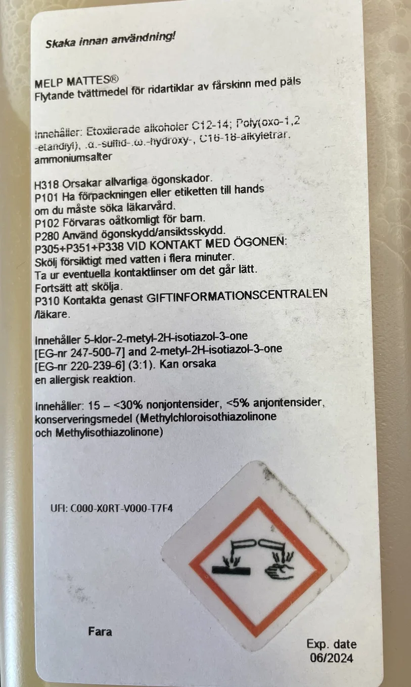 Mattes fårskinn tvättmedel - Bild 2