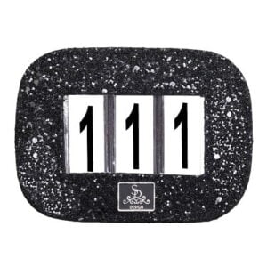 Nummerlapp Glitter SD Design svart