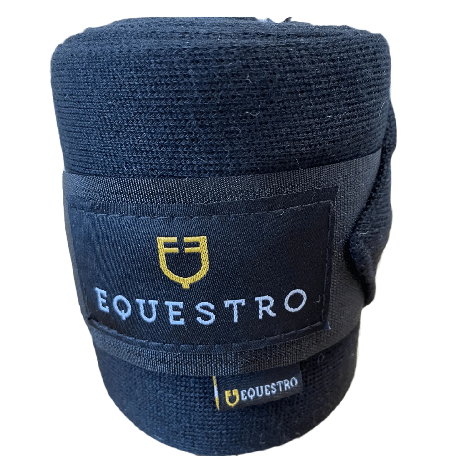 Equestro stickade stallbandage 4 st svarta