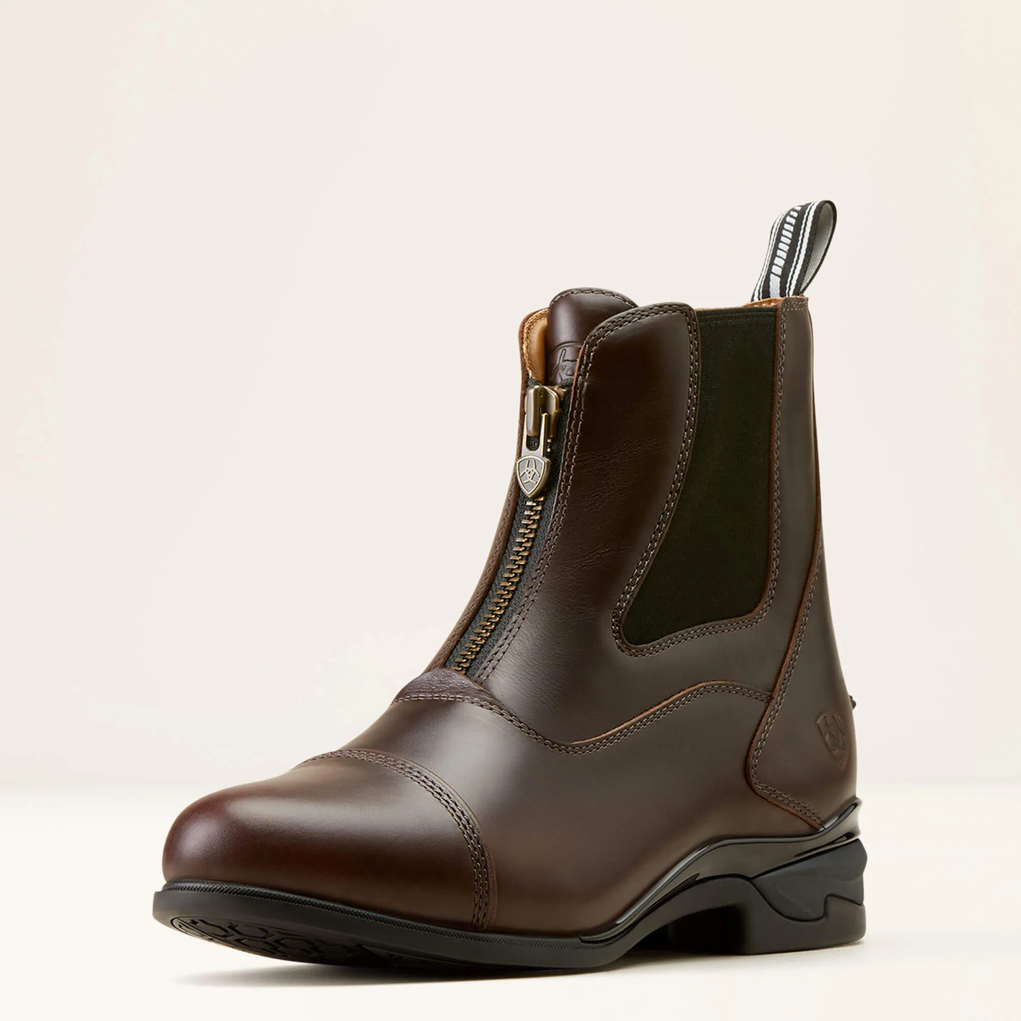 Ariat Devon Zip Axis pro Paddock Boot Vaxad choklad