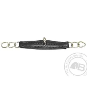 Bombers kindkedja Läder Färg brun, Längd ca 25  cm Silver färgad metallänk