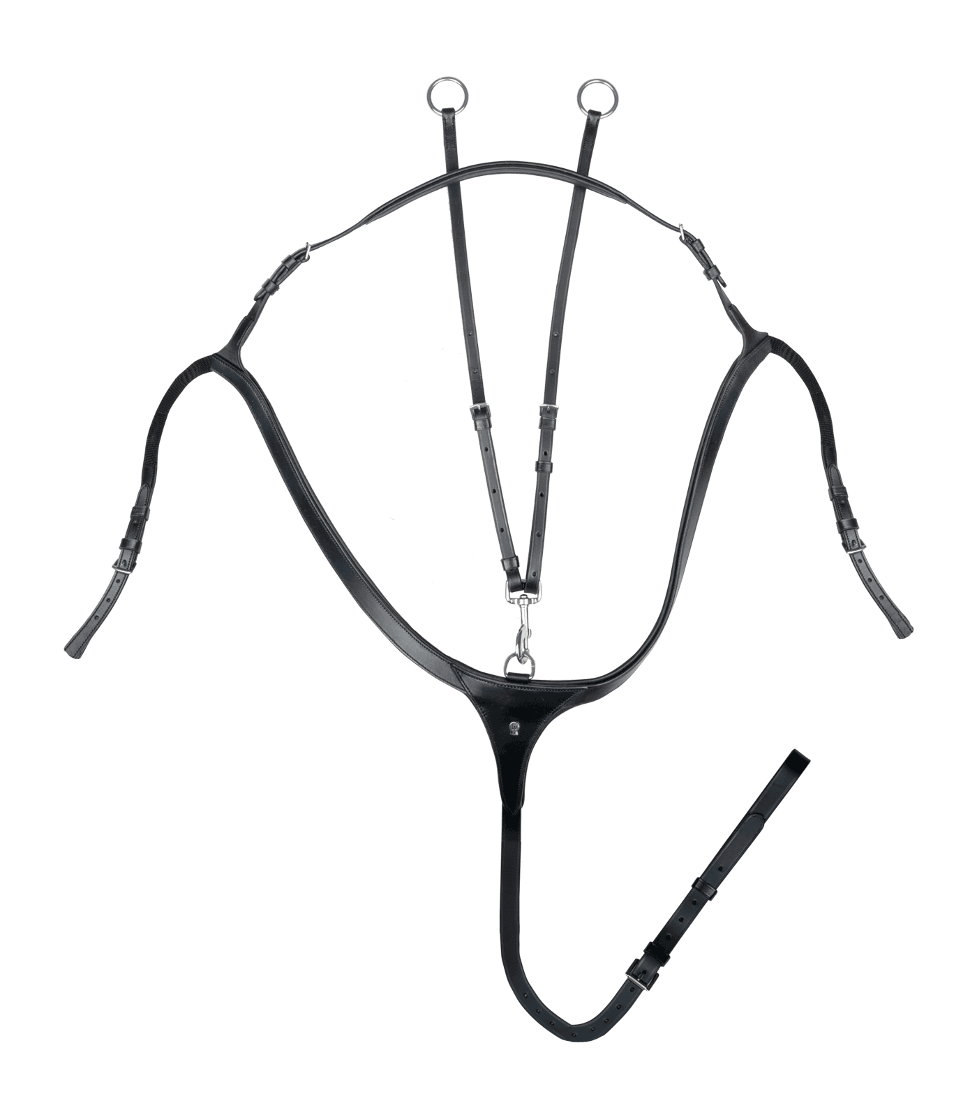 Waldhausen X-Line Breastplate with Long Bridge , svart,Full