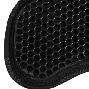 Acavallo Free Gelpad med Memoryskum och Fårskinn Svart
